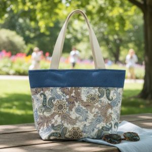 Handmade tote bag, fabric tote